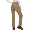 imageMAGCOMSEN Womens Fleece Lined Waterproof Insulated Softshell Pants Outdoor Snow Ski Pants Winter Warm Hiking PantsKhaki