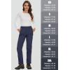 imageMAGCOMSEN Womens Fleece Lined Waterproof Insulated Softshell Pants Outdoor Snow Ski Pants Winter Warm Hiking PantsNavy