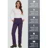 imageMAGCOMSEN Womens Fleece Lined Waterproof Insulated Softshell Pants Outdoor Snow Ski Pants Winter Warm Hiking PantsPurple