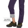 imageMAGCOMSEN Womens Fleece Lined Waterproof Insulated Softshell Pants Outdoor Snow Ski Pants Winter Warm Hiking PantsPurple