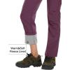 imageMAGCOMSEN Womens Fleece Lined Waterproof Insulated Softshell Pants Outdoor Snow Ski Pants Winter Warm Hiking PantsPurple Red