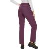 imageMAGCOMSEN Womens Fleece Lined Waterproof Insulated Softshell Pants Outdoor Snow Ski Pants Winter Warm Hiking PantsPurple Red