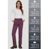 imageMAGCOMSEN Womens Fleece Lined Waterproof Insulated Softshell Pants Outdoor Snow Ski Pants Winter Warm Hiking PantsPurple Red