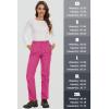 imageMAGCOMSEN Womens Fleece Lined Waterproof Insulated Softshell Pants Outdoor Snow Ski Pants Winter Warm Hiking PantsRose