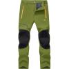 imageMAGCOMSEN Winter Pants for Men Snow Ski Pants Fleece Lined Water Resistant Softshell Hiking Pants 4 PocketsDark Green