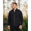 imageMAGCOMSEN Mens Fleece Lined Softshell Jacket Waterproof Windbreaker Rain Jacket for Tactical HikingBlack