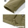 imageMAGCOMSEN Mens Fleece Lined Softshell Jacket Waterproof Windbreaker Rain Jacket for Tactical HikingKhaki