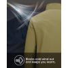 imageMAGCOMSEN Mens Fleece Lined Softshell Jacket Waterproof Windbreaker Rain Jacket for Tactical HikingKhaki