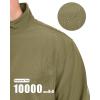 imageMAGCOMSEN Mens Fleece Lined Softshell Jacket Waterproof Windbreaker Rain Jacket for Tactical HikingKhaki