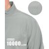 imageMAGCOMSEN Mens Fleece Lined Softshell Jacket Waterproof Windbreaker Rain Jacket for Tactical HikingLight Grey