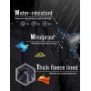 imageMAGCOMSEN Mens Winter Coats Water Resistant Ski Snow Jacket Warm Fleece Parka Raincoats With MultiPocketsBlack