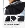 imageMAGCOMSEN Mens Winter Coats Water Resistant Ski Snow Jacket Warm Fleece Parka Raincoats With MultiPocketsBlack