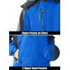 imageMAGCOMSEN Mens Winter Coats Water Resistant Ski Snow Jacket Warm Fleece Parka Raincoats With MultiPocketsBlue