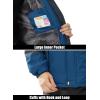 imageMAGCOMSEN Mens Winter Coats Water Resistant Ski Snow Jacket Warm Fleece Parka Raincoats With MultiPocketsDenim Blue