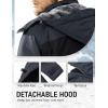 imageMAGCOMSEN Mens Winter Coats Water Resistant Ski Snow Jacket Warm Fleece Parka Raincoats With MultiPocketsGrey