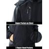 imageMAGCOMSEN Mens Winter Coats Water Resistant Ski Snow Jacket Warm Fleece Parka Raincoats With MultiPocketsGrey