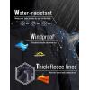 imageMAGCOMSEN Mens Winter Coats Water Resistant Ski Snow Jacket Warm Fleece Parka Raincoats With MultiPocketsGrey