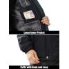 imageMAGCOMSEN Mens Winter Coats Water Resistant Ski Snow Jacket Warm Fleece Parka Raincoats With MultiPocketsGrey