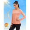 imageMAGCOMSEN Womens Long Sleeve Shirts UPF 50 Sun Protection Shirts for Hiking Fishing Workout Rash GuardApricot