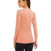 imageMAGCOMSEN Womens Long Sleeve Shirts UPF 50 Sun Protection Shirts for Hiking Fishing Workout Rash GuardApricot