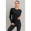 imageMAGCOMSEN Womens Long Sleeve Shirts UPF 50 Sun Protection Shirts for Hiking Fishing Workout Rash GuardBlack