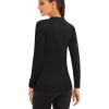 imageMAGCOMSEN Womens Long Sleeve Shirts UPF 50 Sun Protection Shirts for Hiking Fishing Workout Rash GuardBlack