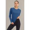 imageMAGCOMSEN Womens Long Sleeve Shirts UPF 50 Sun Protection Shirts for Hiking Fishing Workout Rash GuardBlue Grey