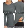 imageMAGCOMSEN Womens Long Sleeve Shirts UPF 50 Sun Protection Shirts for Hiking Fishing Workout Rash GuardDark Grey