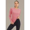 imageMAGCOMSEN Womens Long Sleeve Shirts UPF 50 Sun Protection Shirts for Hiking Fishing Workout Rash GuardGrey Pink