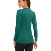 imageMAGCOMSEN Womens Long Sleeve Shirts UPF 50 Sun Protection Shirts for Hiking Fishing Workout Rash GuardJade Green
