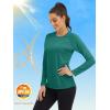 imageMAGCOMSEN Womens Long Sleeve Shirts UPF 50 Sun Protection Shirts for Hiking Fishing Workout Rash GuardJade Green
