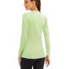 imageMAGCOMSEN Womens Long Sleeve Shirts UPF 50 Sun Protection Shirts for Hiking Fishing Workout Rash GuardLight Green