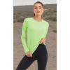 imageMAGCOMSEN Womens Long Sleeve Shirts UPF 50 Sun Protection Shirts for Hiking Fishing Workout Rash GuardLight Green
