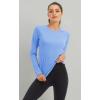 imageMAGCOMSEN Womens Long Sleeve Shirts UPF 50 Sun Protection Shirts for Hiking Fishing Workout Rash GuardLightblue