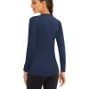 imageMAGCOMSEN Womens Long Sleeve Shirts UPF 50 Sun Protection Shirts for Hiking Fishing Workout Rash GuardNavy