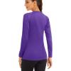 imageMAGCOMSEN Womens Long Sleeve Shirts UPF 50 Sun Protection Shirts for Hiking Fishing Workout Rash GuardPurple
