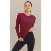 imageMAGCOMSEN Womens Long Sleeve Shirts UPF 50 Sun Protection Shirts for Hiking Fishing Workout Rash GuardWine Red