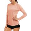 imageMAGCOMSEN Womens Long Sleeve Shirts UPF 50 Sun Protection Shirts for Hiking Fishing Workout Rash GuardApricot