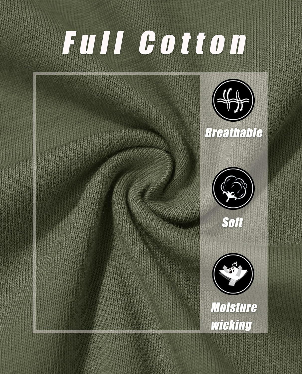 imageMAGCOMSEN Womens LongSleeve CrewNeck Cotton TShirt ClassicFit Shirt Soft Breathable Casual Tee Basic TopsArmy Green