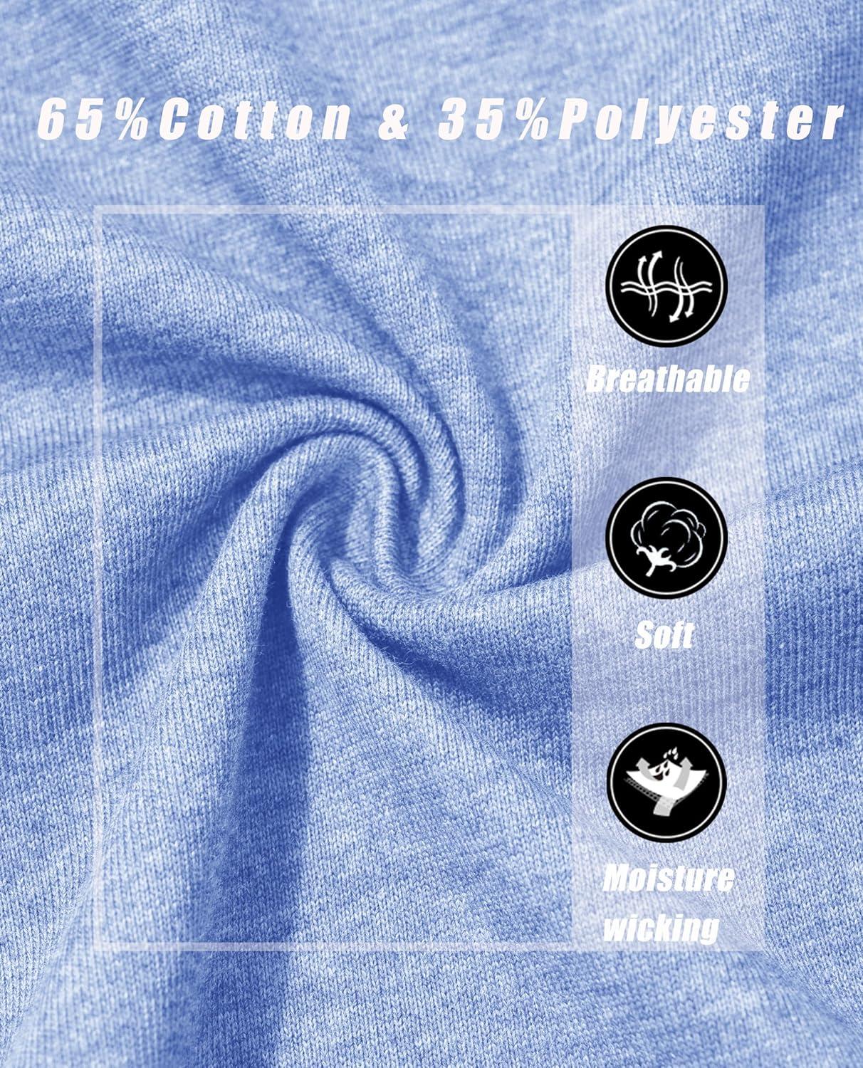 imageMAGCOMSEN Womens LongSleeve CrewNeck Cotton TShirt ClassicFit Shirt Soft Breathable Casual Tee Basic TopsLight Bluegray