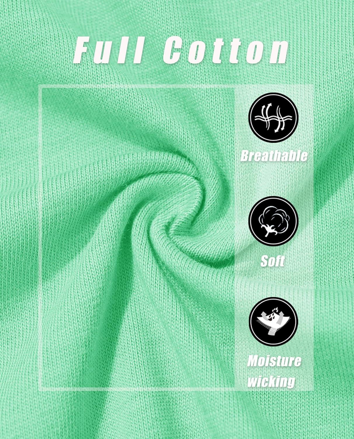 imageMAGCOMSEN Womens LongSleeve CrewNeck Cotton TShirt ClassicFit Shirt Soft Breathable Casual Tee Basic TopsMint Green