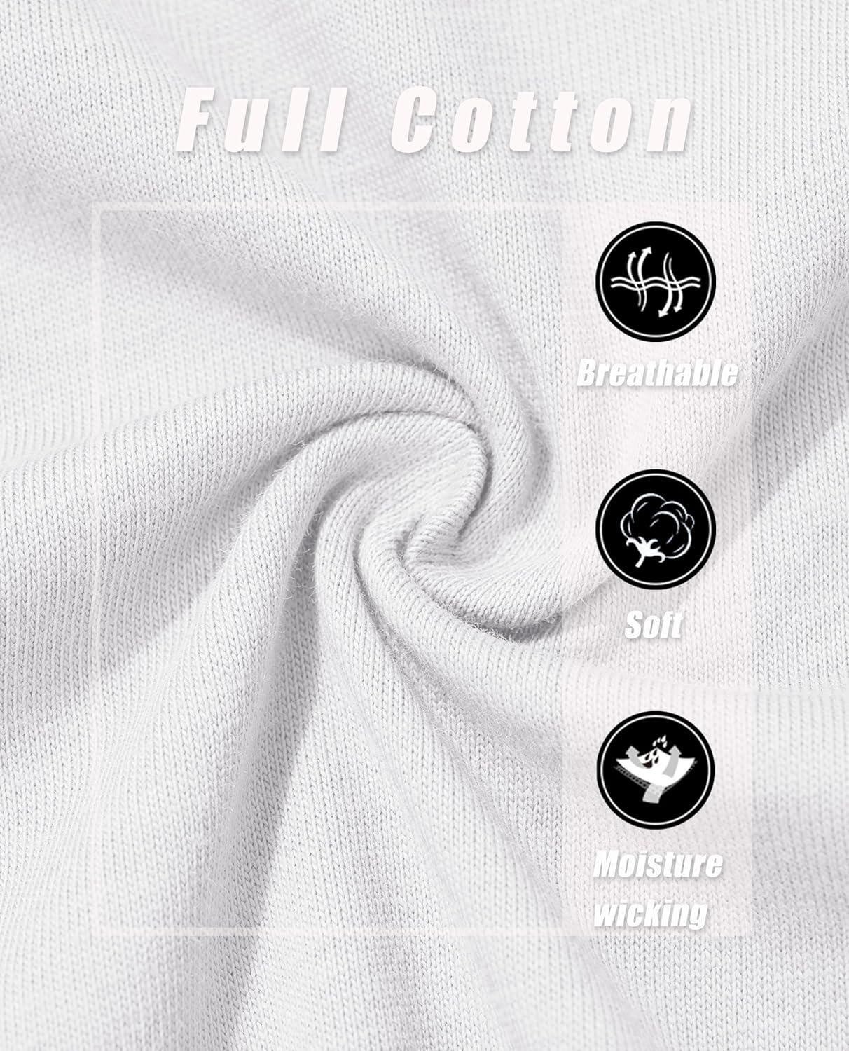 imageMAGCOMSEN Womens LongSleeve CrewNeck Cotton TShirt ClassicFit Shirt Soft Breathable Casual Tee Basic TopsWhite