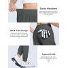 imageMAGCOMSEN Joggers for Women High Waisted Golf Pants with Zipper Pockets Quick Dry Lightweight Hiking Travel Workout PantsDark Grey
