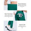 imageMAGCOMSEN Joggers for Women High Waisted Golf Pants with Zipper Pockets Quick Dry Lightweight Hiking Travel Workout PantsEgreen