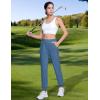 imageMAGCOMSEN Joggers for Women High Waisted Golf Pants with Zipper Pockets Quick Dry Lightweight Hiking Travel Workout PantsHaze Blue