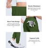 imageMAGCOMSEN Joggers for Women High Waisted Golf Pants with Zipper Pockets Quick Dry Lightweight Hiking Travel Workout PantsMilitary Green