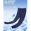 imageMAGCOMSEN Joggers for Women High Waisted Golf Pants with Zipper Pockets Quick Dry Lightweight Hiking Travel Workout PantsNavy