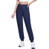 imageMAGCOMSEN Joggers for Women High Waisted Golf Pants with Zipper Pockets Quick Dry Lightweight Hiking Travel Workout PantsNavy