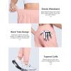 imageMAGCOMSEN Joggers for Women High Waisted Golf Pants with Zipper Pockets Quick Dry Lightweight Hiking Travel Workout PantsSmoky Pink