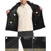 imageMAGCOMSEN Mens Hooded Windproof Water Resistant Rain Jacket Windbreaker 5 Pockets for HikingFishingTravelBlack